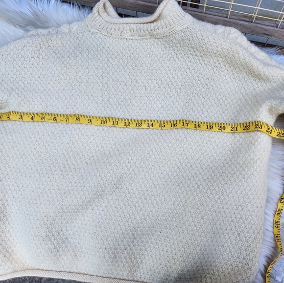 Blarney rolled neck cable‎ sweater L- XL - Picture 10 of 12